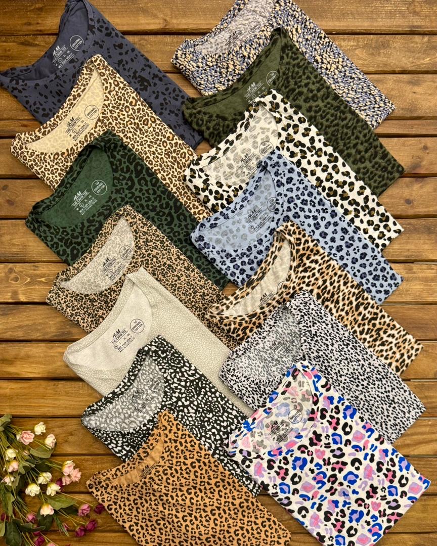 تی شرت پلنگی H&M