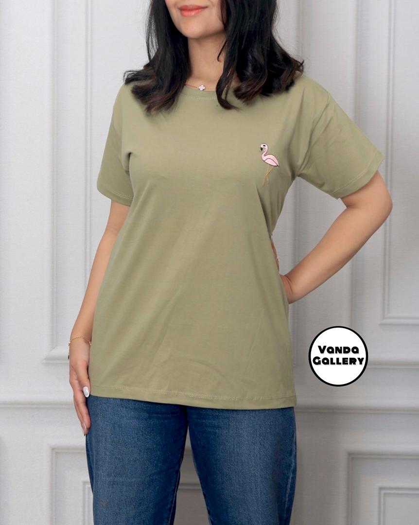 تی شرت فلامینگو🦩(گلدوزی)