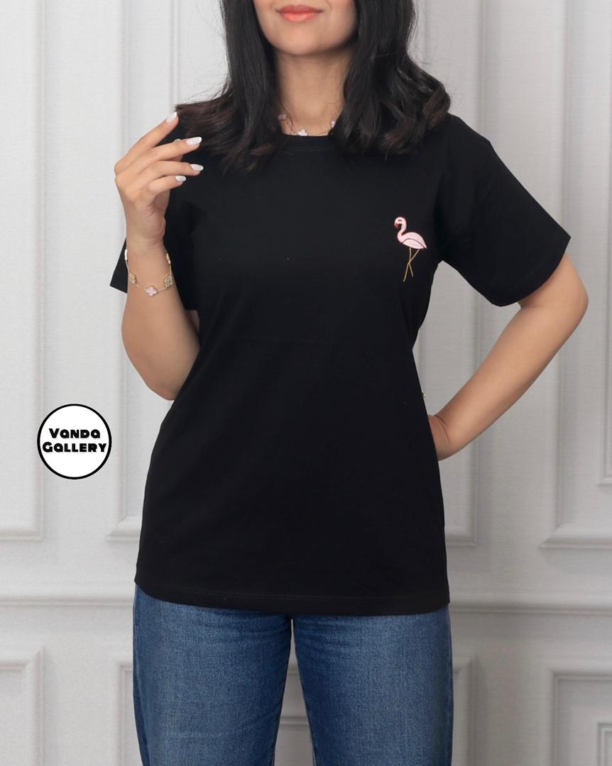تی شرت فلامینگو🦩(گلدوزی)
