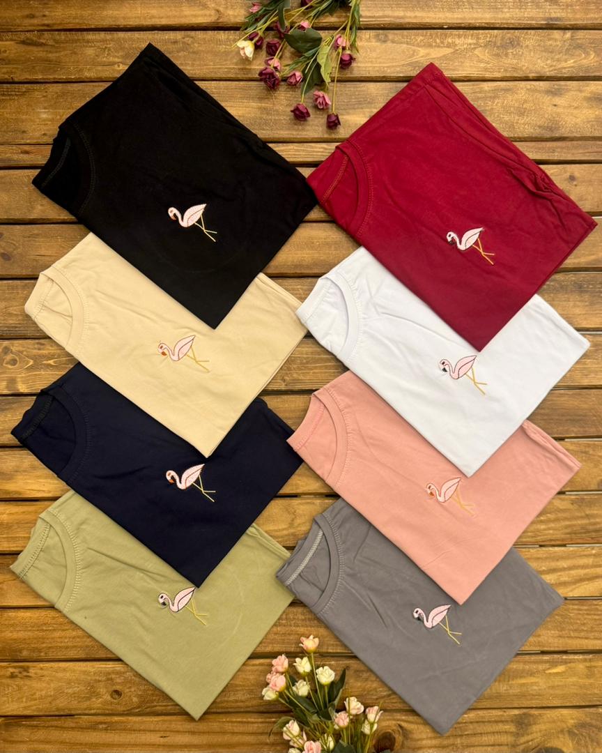 تی شرت فلامینگو🦩(گلدوزی)