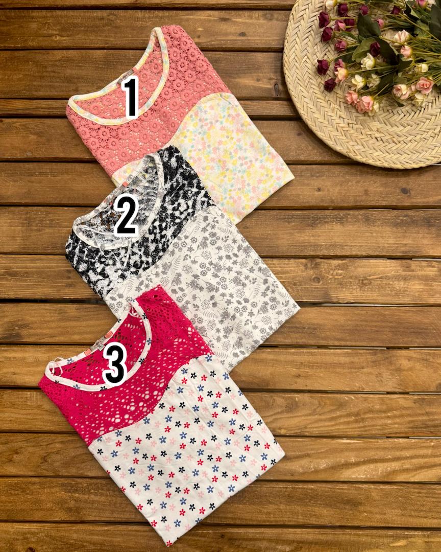 تیشرت گلدار